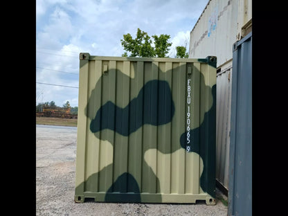 New One Trip 20′ Ft Camouflage Shipping Storage Dry Container Conex image 2