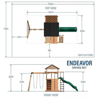 Backyard Discovery Endeavor Cedar Swing Set image 6